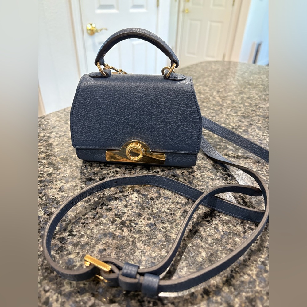 Elegant Navy Blue Handbag